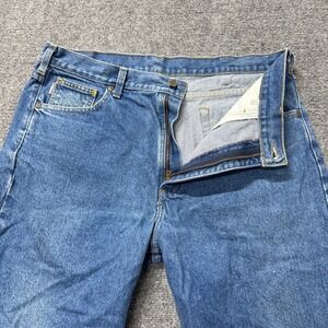 Carhartt Jeans Men's 34x31 Workwear 100% Cotton Light Wash Blue Vintage‎